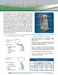 Type II CFL Meter Cut Sheet